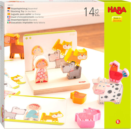Haba toddler [2 lata] stacking toy farm