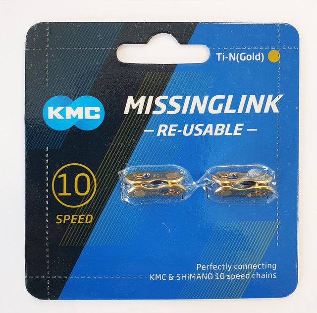 Brak linku łańcucha rowerowego KMC 10R Gold 5,88 mm