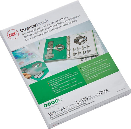 Folie do laminowania gbc a4 2x125 (250) mikronów błyszczące 100 sztuk