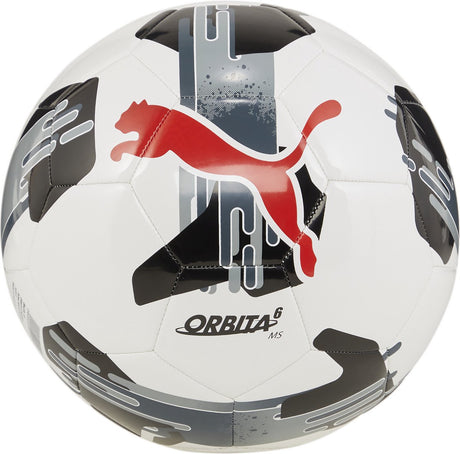 Piłka nożna unisex Puma Orbita 6 ms - biało-czarna
