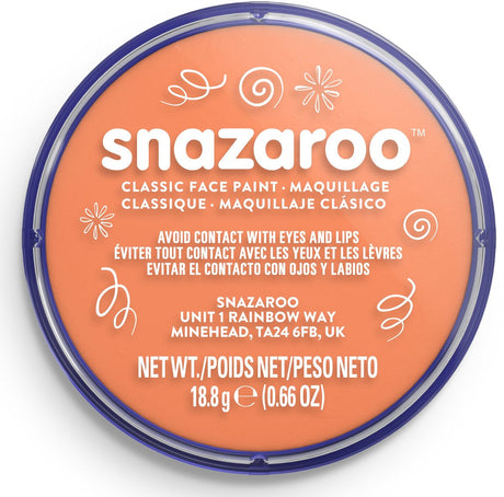 Snazaroo 1118551 - morelowa - 18ml aqua farba do twarzy dla dzieci i dorosłych