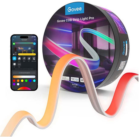 Taśma LED Govee smart cob 3m materia rgbic+w - 1260 diod p m możliwość skrócenia