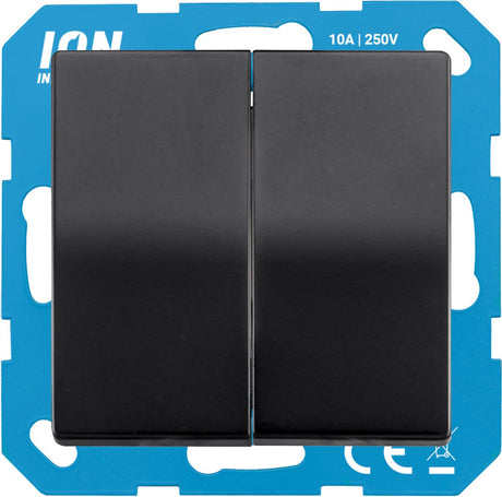 Ion v1 j1 inbouwschakelaar zwart wissel wissel