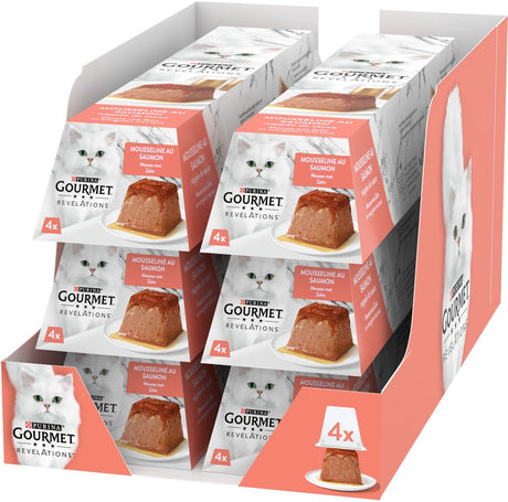 Mus Gourmet Revelations - mokra karma dla kotów - łosoś - 24 x 57 g