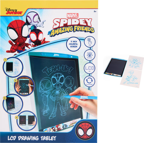 Twisk Disney Marvel Spidey - Tablica kreślarska LCD 11 cali - Tablet do rysowania dla dzieci - Tablet dla dzieci