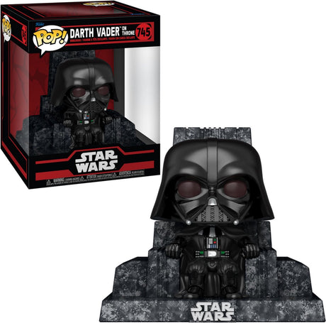 Funko star wars darth vader na tronie (pop! deluxe) winylowa figurka 745 pop! wielobarwny