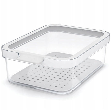 Organizer na lodówkę Rotho Cauma 18,4x13,6x6,2 cm 1,2l biały przezroczysty
