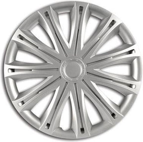 Car plus wieldoppen alabama 16 inch abs zilver set van 4