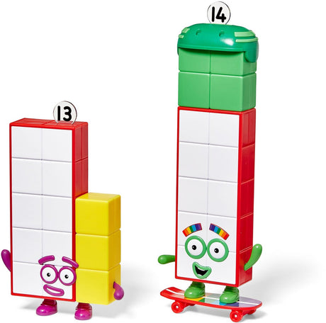 Zasoby edukacyjne Bloki liczbowe edukacyjne zabawki zestaw trzynastu i czternastu. - 3+