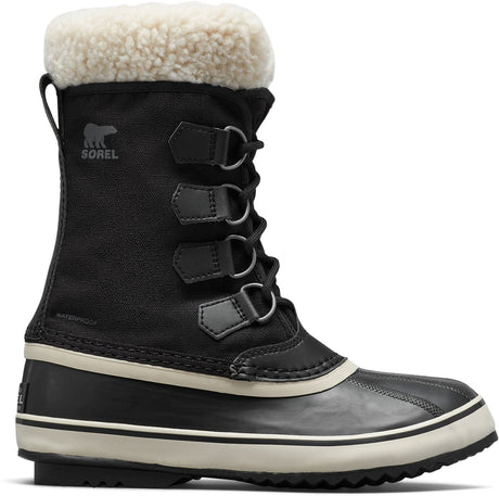 Damskie śniegowce Sorel winter carnival™ boot wp - czarne, kamienne - rozmiar 40