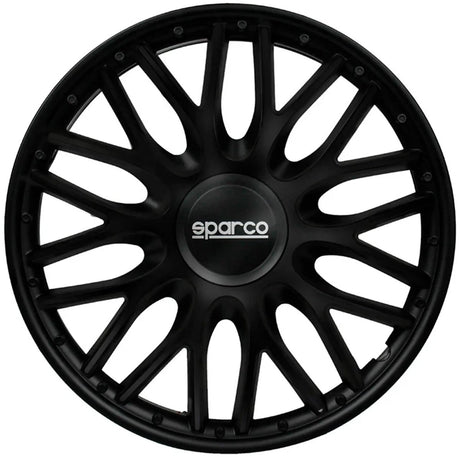 Kołpaki Sparco roma - 15 cali - czarne - zestaw 4 szt