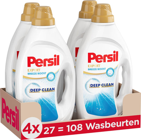 Persil żel bryza boost - płynny detergent - do wszystkich kolorów prania - higieniczna świeżość - 4 x 27 prań