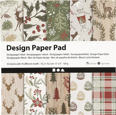 Blok papierowy firmy Creativ cc design 15,2x15,2 cm 50 arkuszy