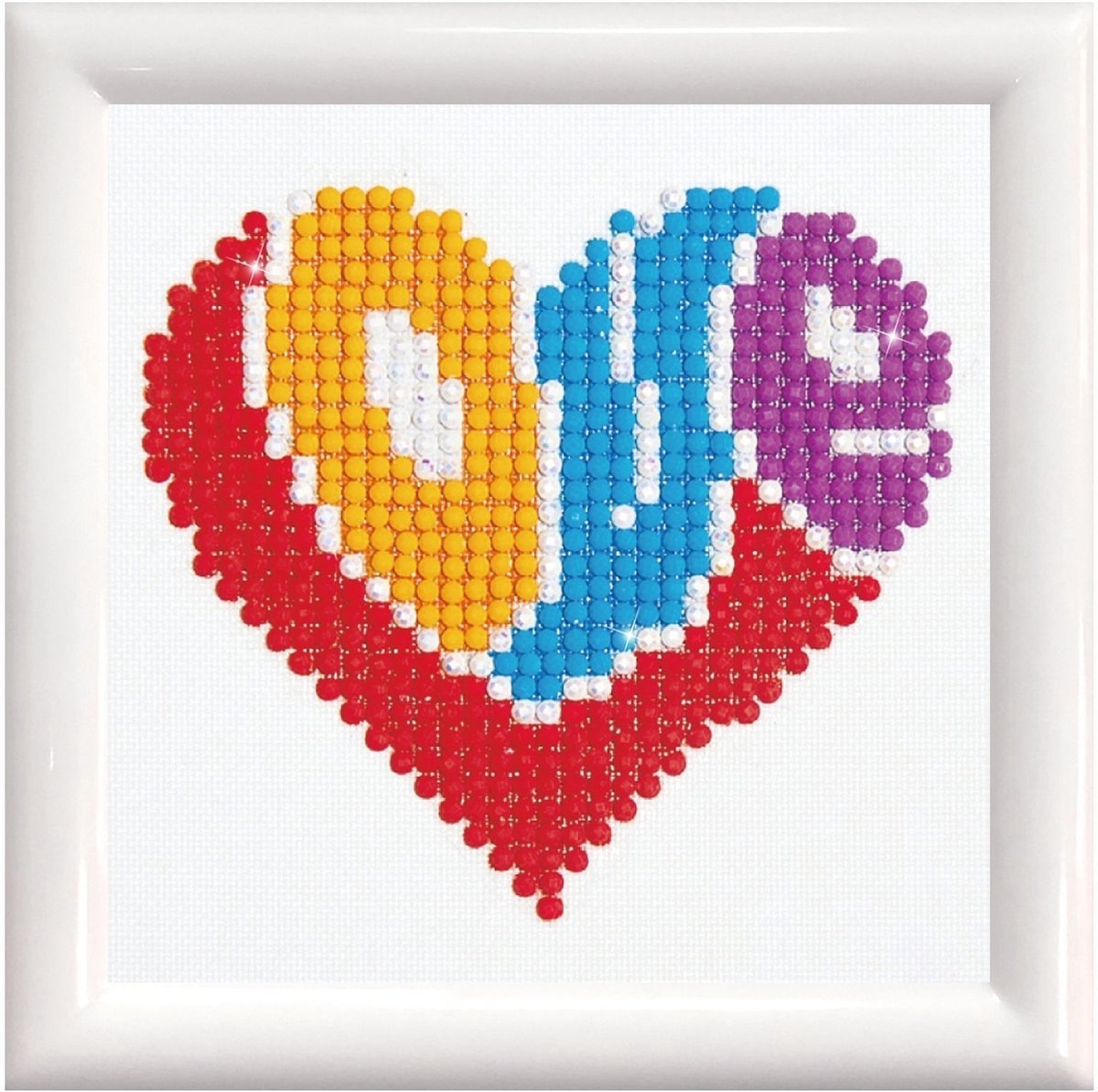 Diamond dotz® Diamond Dotz Love - Malowanie diamentami - 649 dotz - 10x10 cm