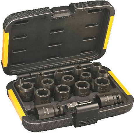 Dewalt dt7506 17-częściowy zestaw nasadek w walizce
