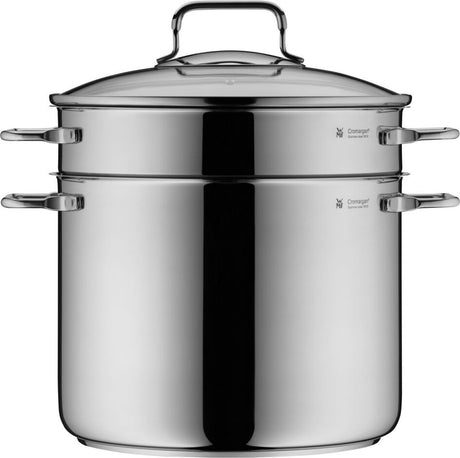 Wmf - patelnia do makaronu - ø24 cm - stal nierdzewna - odpowiednia do wszystkich źródeł ciepła - łącznie z wkładem