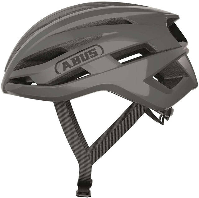 Kask rowerowy Abus Stormchaser ace Race szary m - 54-58 cm - szary - odpowiedni do stosowania na rowerach wyścigowych - rowerach szutrowych - 220 g