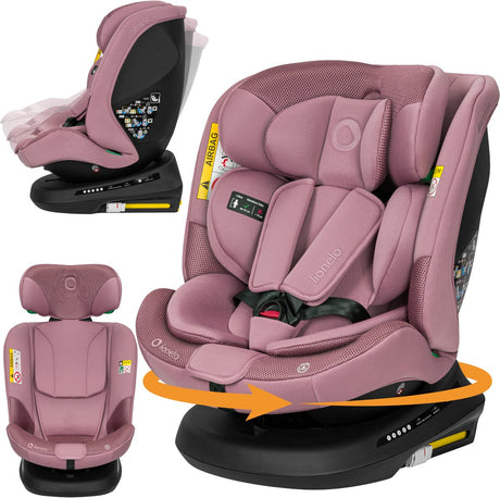 Lionelo bastiaan plus i-size 4in1 autostoel isofix 360° draaibaar – van geboorte tot 12 jaar (40-150 cm) – rwf fwf – elektronische top tether-controle – dri-seat – 12-standen hoofdsteun – 5 ligstanden – brede comfortzitting – i-size