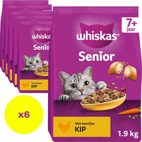 Whiskas 7+ karma dla kotów - kurczak - worek 6 x 1,9kg
