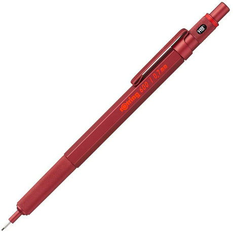 Ołówek automatyczny Rotring 600 - 0,7 mm - czerwona obudowa