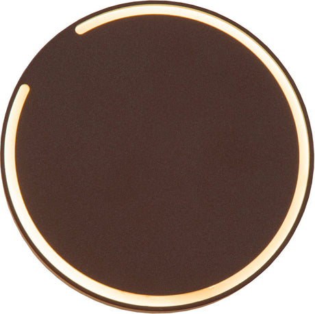 Lucide finister - wandlamp binnen buiten - ø 13 cm - led - 1x6w 2700k - ip54 - roest bruin - essential