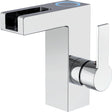 Bateria umywalkowa Schütte orinoco LED - bateria mieszająca - wylewka wodospadowa - chrom