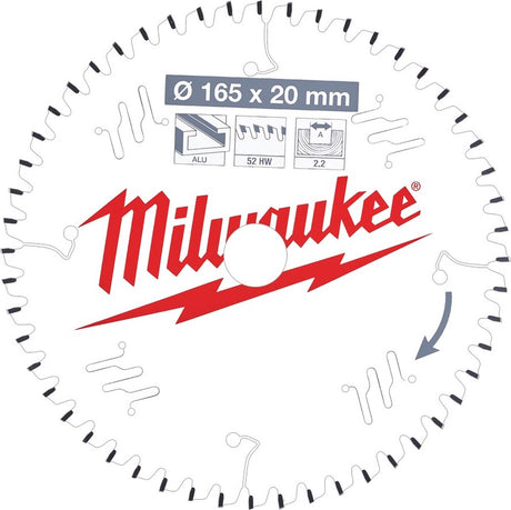 Akcesoria Milwaukee brzeszczot tarczowy p alu165x20x2.2x52tf neg. - 4932471296