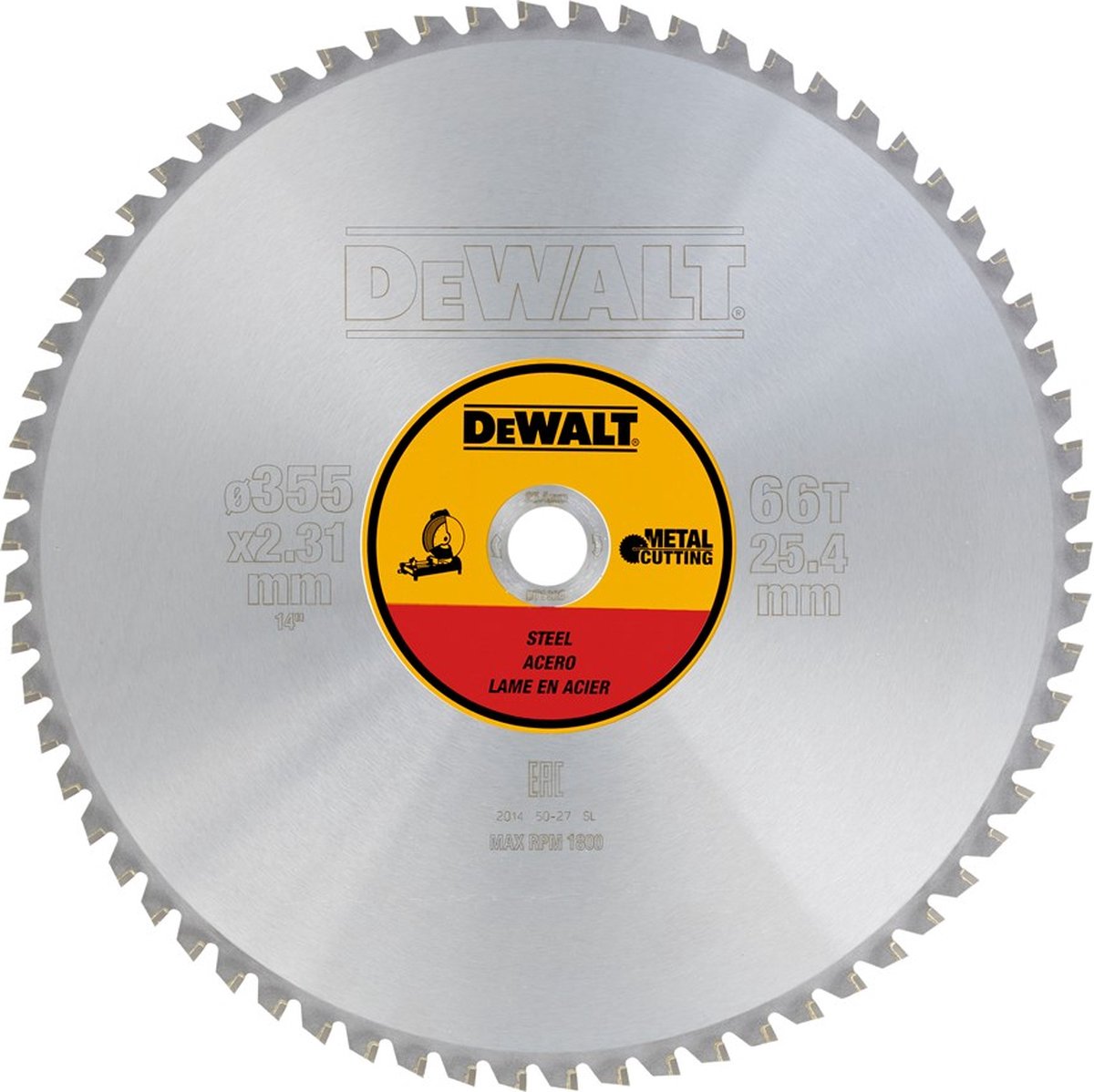 Seria Dewalt - brzeszczot stalowy - 355mm - 66 zębów - precyzja i trwałość