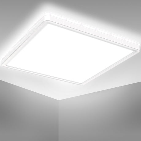 Briloner b.k.licht - oświetlenie łazienkowe led - lampa sufitowa łazienkowa - ip44 - neutralne białe światło 4000k - 18w - 29x29 cm
