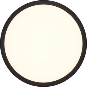 Brilliant tuco - plafondlamp - led 16w - 3000k - zwart wit