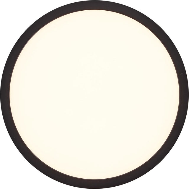 Brilliant tuco - plafondlamp - led 16w - 3000k - zwart wit