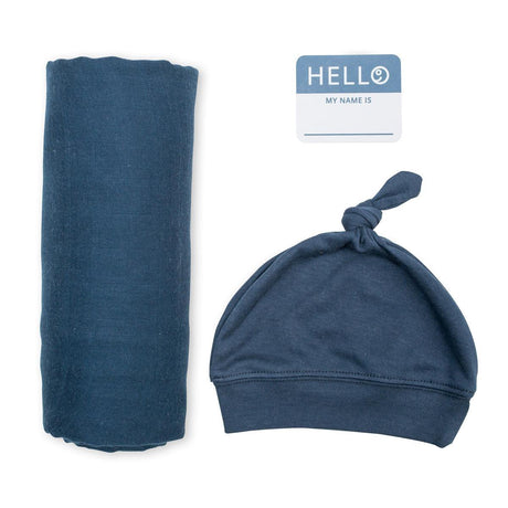 Lulujo hello world - otulacz - granatowy