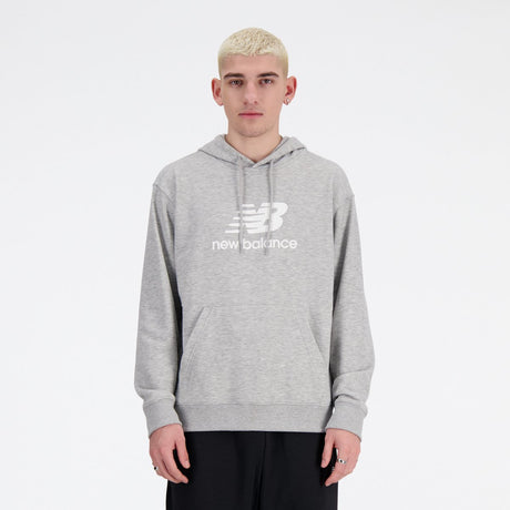 Męski sweter New Balance Sport Essentials z polaru logo h – atletyczny szary