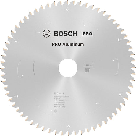 Profesjonalna piła tarczowa Bosch z węglików spiekanych 216 x 30 x 2,2 mm (64 zęby) - aluminium