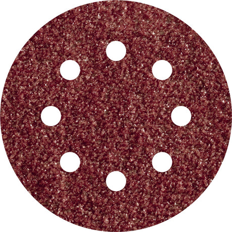 Wolfcraft - papier ścierny o ziarnistości 80 - 115mm - 25 sztuk - do szlifierek - mocowanie na rzep - 2271100