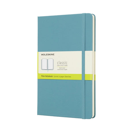 Klasyczny notatnik Moleskine - duży - twarda oprawa - pusty - rafowy błękit