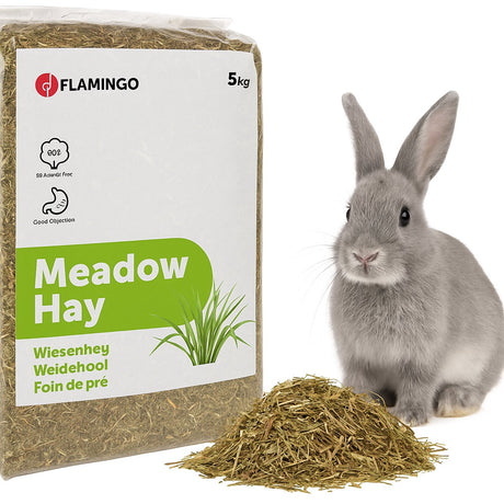 Flamingi siano łąkowe królik - siano - siano łąkowe - karma dla gryzoni - karma dla chomików - karma dla świnek morskich - karma dla królików - 5kg przekąska siano łąkowe