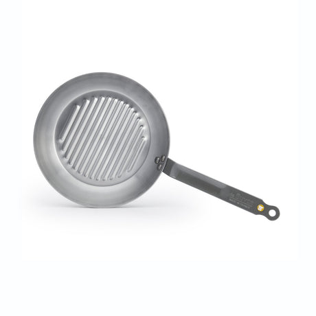 Kupujący mineralna patelnia grillowa 26 cm – patelnia grillowa z blachy stalowej – bez pfas – nadaje się do indukcji – wyprodukowano we Francji