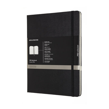 Profesjonalny notatnik Moleskine - bardzo duży - twarda oprawa - czarny