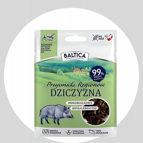 Baltica Training - przysmaki dla psów - półmiękkie - dziczyzna - bez zbóż