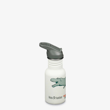 Klean kanteen kid kanteen classic 355ml - czapka z daszkiem typu flip sport dino skate biała