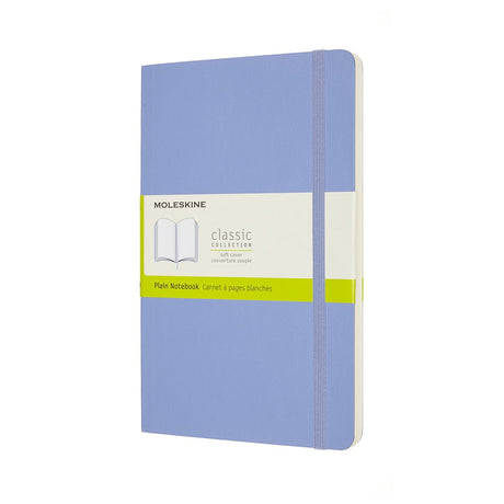 Klasyczny notatnik Moleskine - duży - miękka okładka - pusty - hortensja niebieska