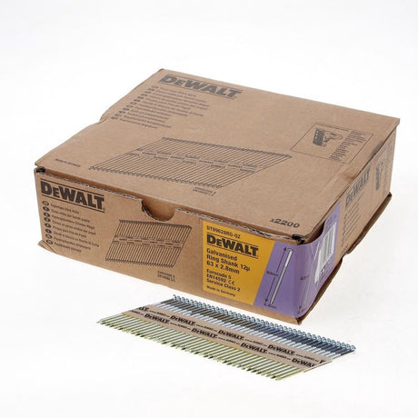 Dewalt dnpt28r63g12z 33° gwoździe wklejane papierem 2,8x63mm ocynkowane pierścieniowe ve=2200