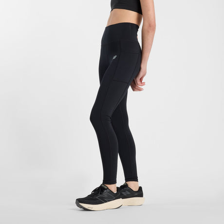 New balance sport pocket high rise legging dames sportbroek - black xs