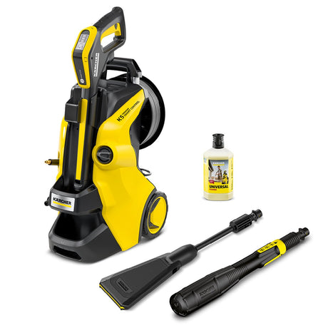 Myjka wysokociśnieniowa Kärcher k 5 premium smart control flex eco!booster - 145 bar - 500 l h - 40 m² h - bęben na wąż - sterowanie za pomocą aplikacji - nadaje się m.in. samochód - taras - rowery - motocykle - meble ogrodowe i tereny wokół domu