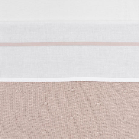 Prześcieradło do łóżeczka dziecięcego Meyco - delikatny róż - 100x150cm - 0,3 tog