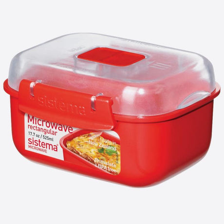 Pojemnik do kuchenki mikrofalowej Sistema - miska prostokątna - 525ml