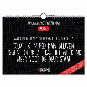 Comello darum familieweeknotitie kalender 2027