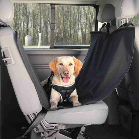 Trixie - kocyk dla psa - tylne siedzenie samochodu - z zabezpieczeniem drzwi - czarny - 150x135 cm