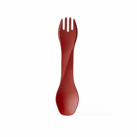 Sprzęt ludzki - gobites bio - wielokrotnego użytku - sztućce - spork - czerwone - sztućce kempingowe